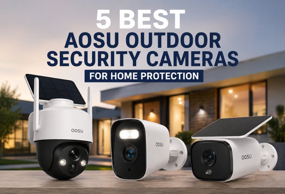 5 best Aosu outdoor security cameras for home protection with solar and outdoor cameras