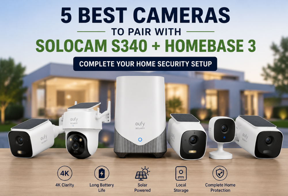 5 best cameras to pair with SoloCam S340 and HomeBase 3