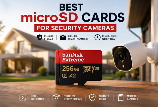 Best microSD cards for security cameras with SanDisk Extreme 256GB and outdoor home security camera