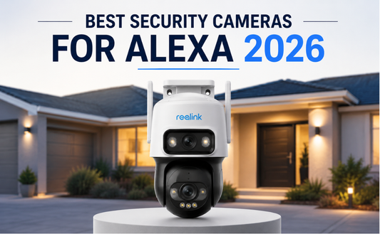 Best security cameras for Alexa in 2026 featuring REOLINK TrackMix WiFi outdoor security camera