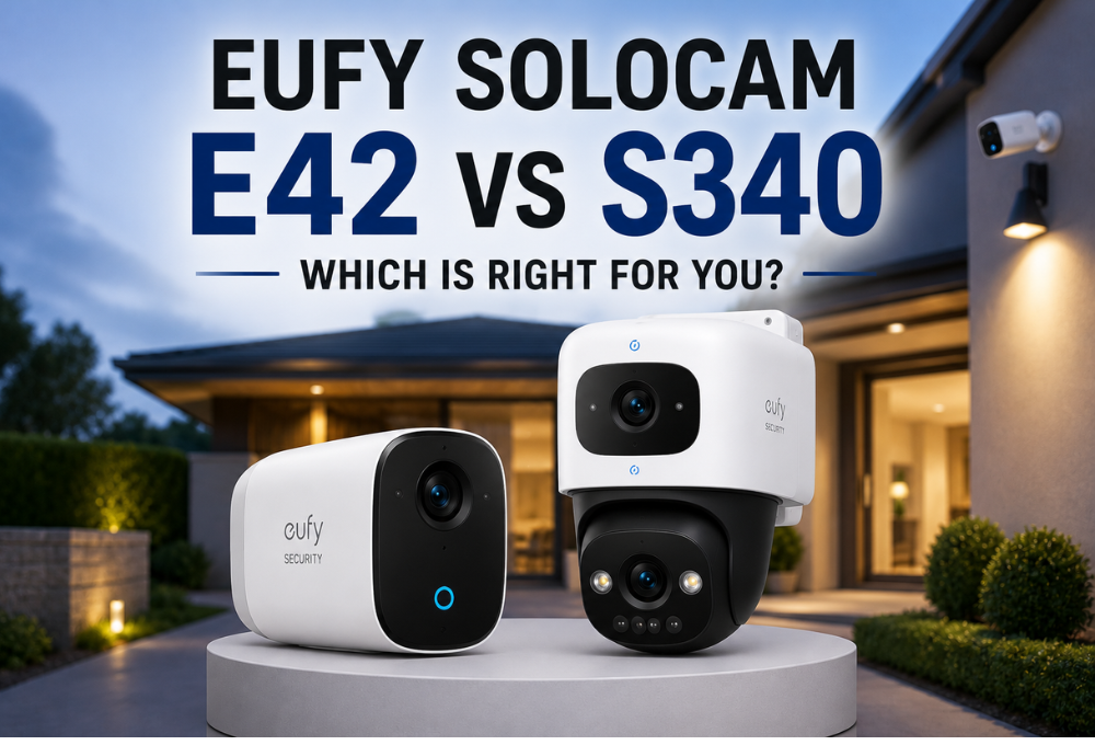 Eufy SoloCam E42 vs S340 security camera comparison