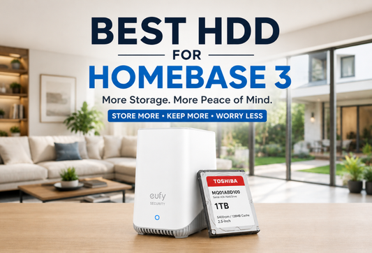 Best HDD for eufy HomeBase 3 with Toshiba 1TB hard drive for local storage expansion