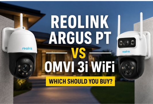 Reolink Argus PT vs OMVI 3i WiFi outdoor security camera comparison